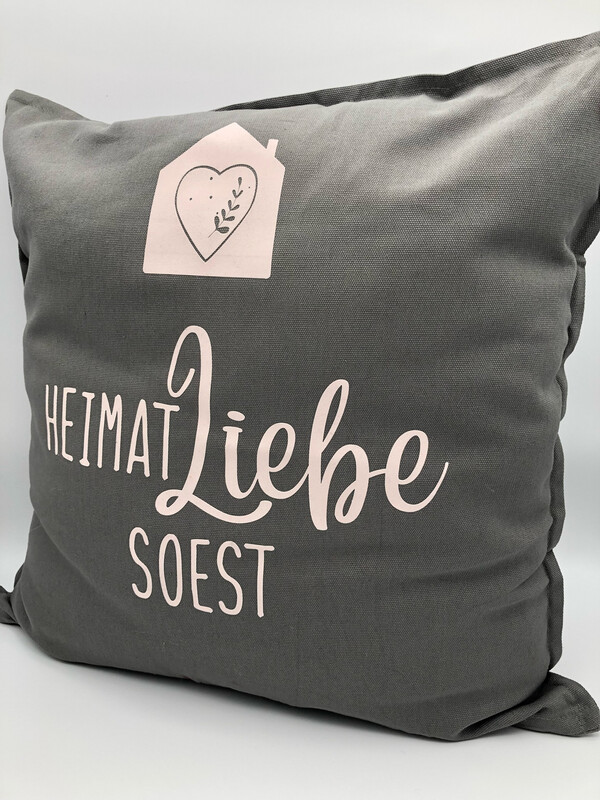 Kissen Kissen "Heimat Liebe" mit Inlay