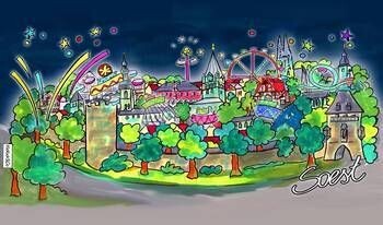 Frühstücksbrettchen Soester Kirmes 2 Frühstücksbrettchen Soester Kirmes 2