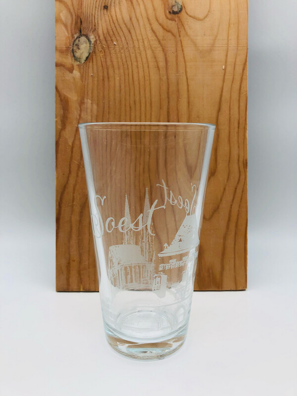 Trinkglas mit Soest Gravur Trinkglas mit Soest Gravur