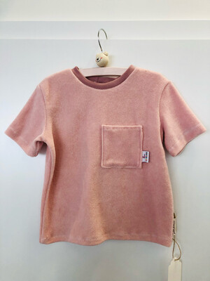 T-Shirt aus Frottee Größe 104 Rosa