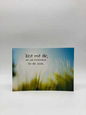 Postkarte Postkarte "Zeit mit dir..."