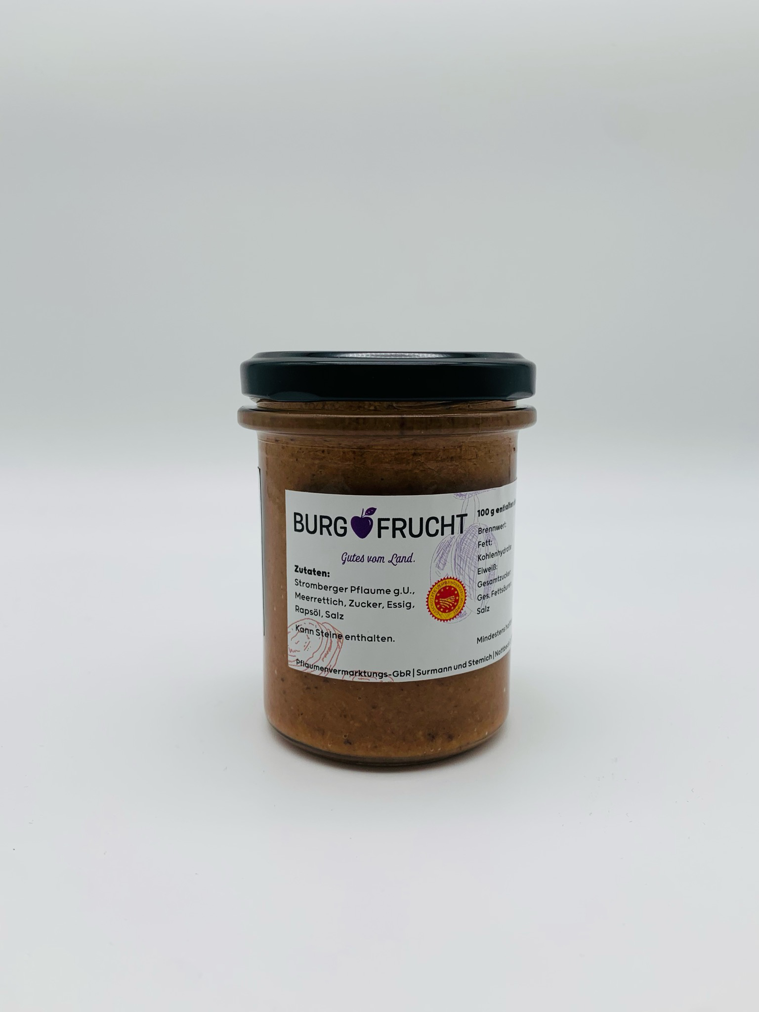 Pflaumen Meerrettich
