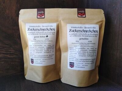 ZUCKERSCHNECKCHEN aromatisierter Kaffee mit Marzipan Cappuccino Note