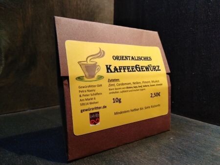 Orientalisches Kaffeegewürz auch für Chai Latte