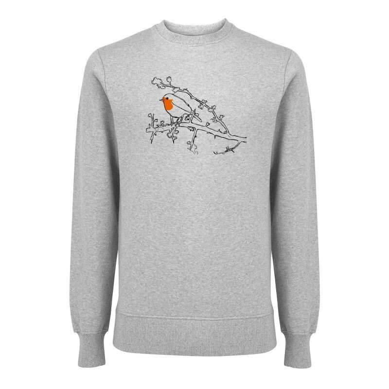 Unisex Sweatshirt "Rotkehlchen" (Bio + FairTrade)