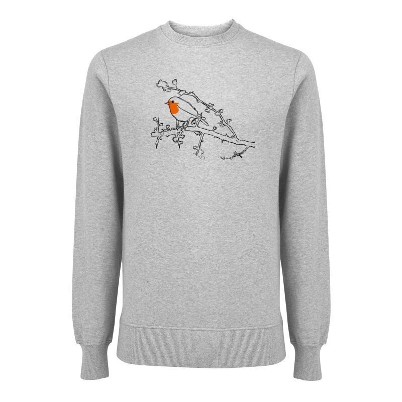 Unisex Sweatshirt Unisex Sweatshirt "Rotkehlchen" (Bio + FairTrade)