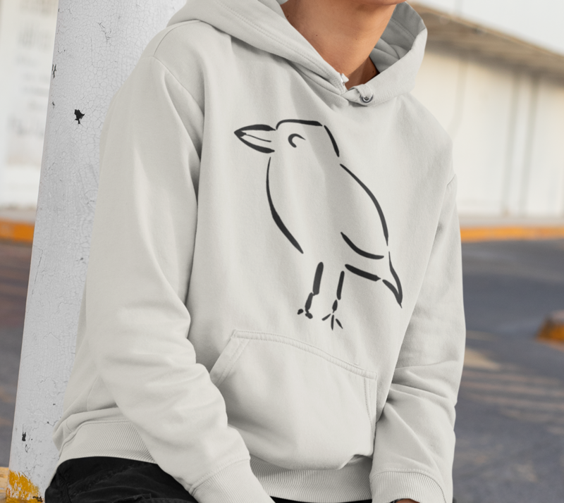 Hoodie Unisex Hoodie Unisex "kleiner Vogel" (Bio + FairTrade) Größe L