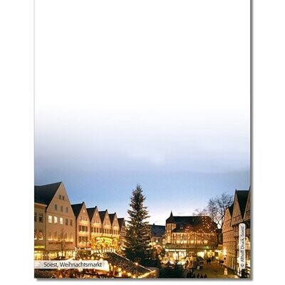 Schreibblock DIN A6 - A5 - Blick auf den Weihnachtsmarkt Schreibblock DIN A6 - A5 - Blick auf den Weihnachtsmarkt