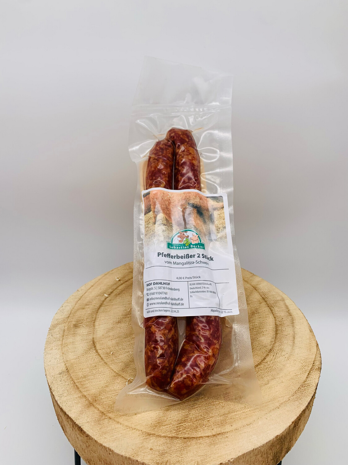 Pfefferbeißer vom Mangalitza Schwein 2er Set