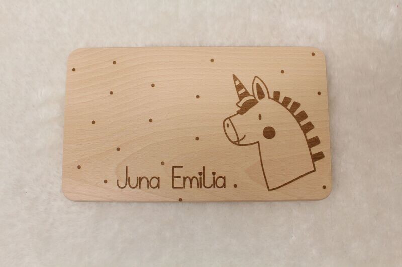 Frühstücksbrettchen personalisiert mit Namen Frühstücksbrettchen personalisiert mit Namen