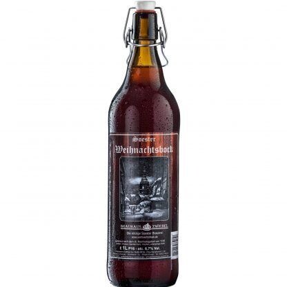 Soester Weihnachtsbock 1 Liter Bügelflasche Soester Weihnachtsbock 1 Liter Bügelflasche