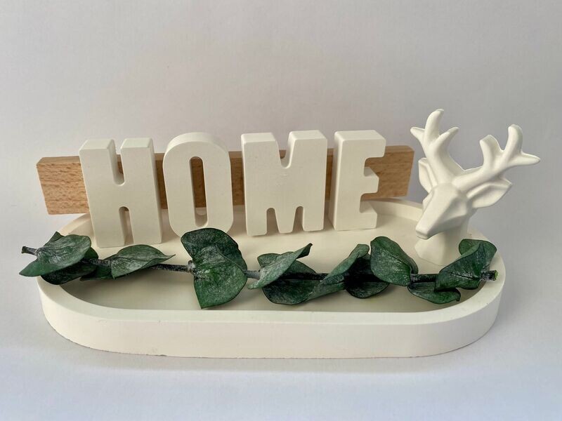 Ovales Tablett "HOME"
