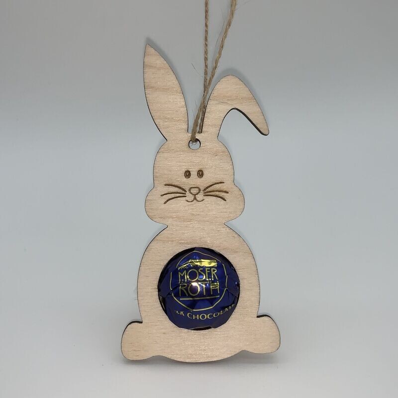 Osterhase Hänger für Schokokugel Osterhase Hänger für Schokokugel