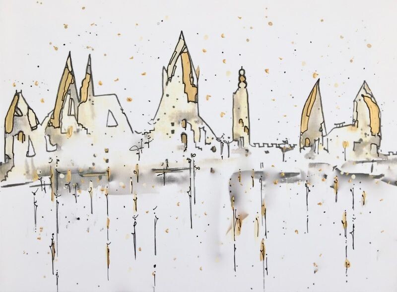 40x60x2cm Leinwand 40x60x2cm Leinwand "Soest im Winter" Kunstdruck