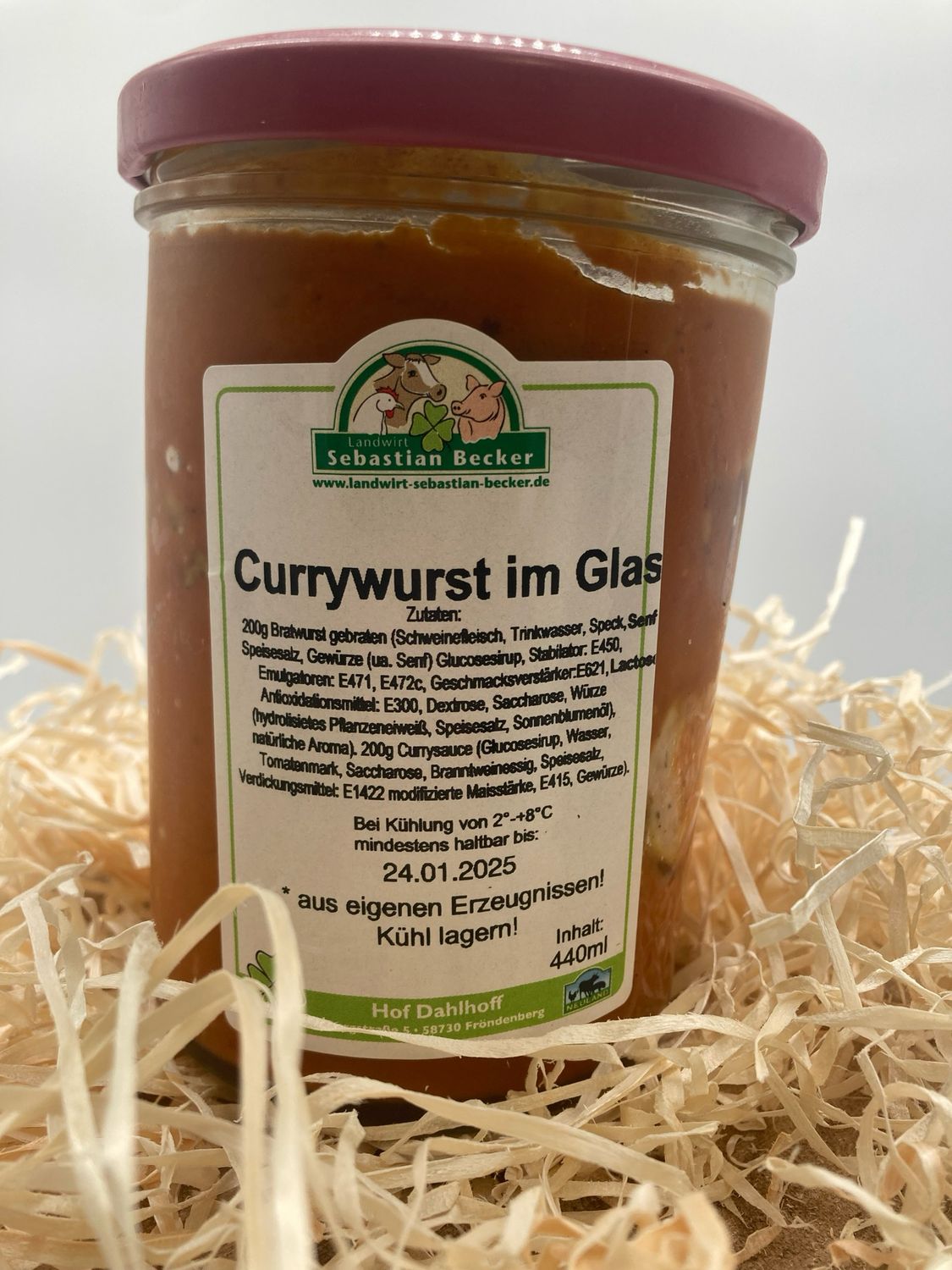 Currywurst im Glas