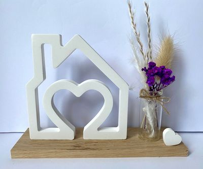 Haus mit Dekogläschen Haus mit Dekogläschen