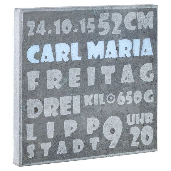 Geburtstafel Geburtstafel