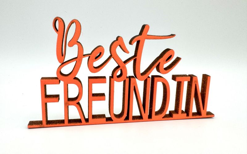 Schriftzug Schriftzug "beste Freundin"