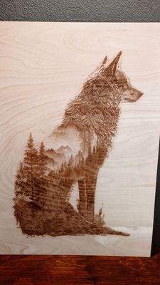 Wandbild Wolf - Labrador/Hund - Katze Wandbild Wolf - Labrador/Hund - Katze