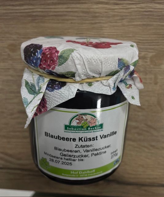 Blaubeere küsst Vanille Fruchtaufstrich