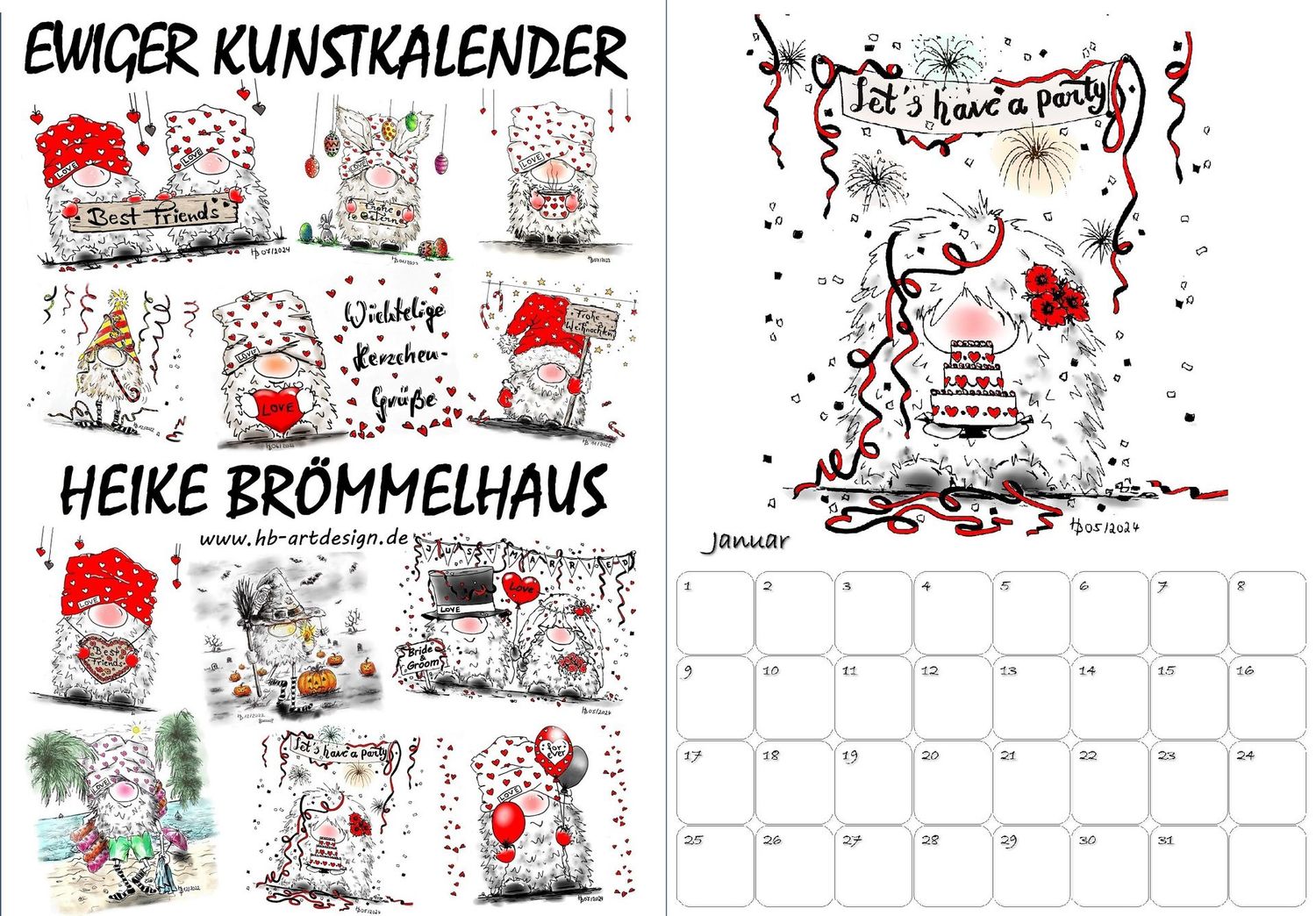 Ewiger Kalender Wichtel