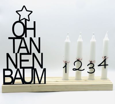 Oh Tannenbaum Kerzenständer Adventskranz Oh Tannenbaum Kerzenständer Adventskranz