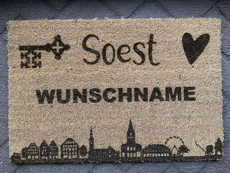 Soester Fußmatte personalisiert Soester Fußmatte personalisiert