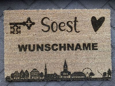 Soester Fußmatte personalisiert Soester Fußmatte personalisiert