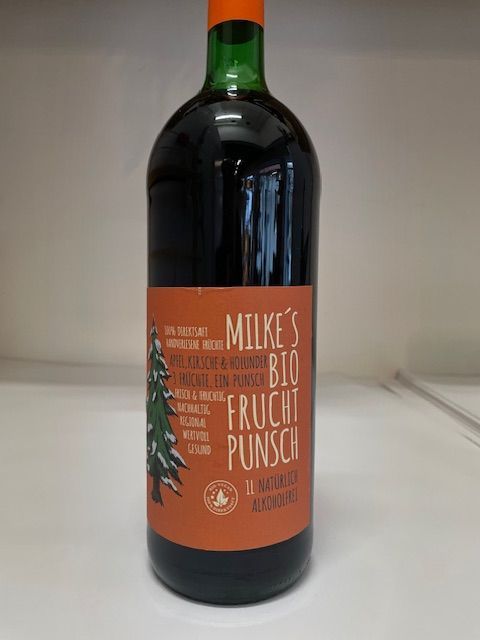 Milkes Bio Fruchtpunsch Kirsche Apfel Holunder