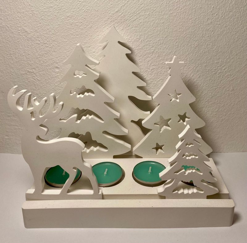 Kerzenhalter Wald mit 4 Teelichtern Kerzenhalter Wald mit 4 Teelichtern