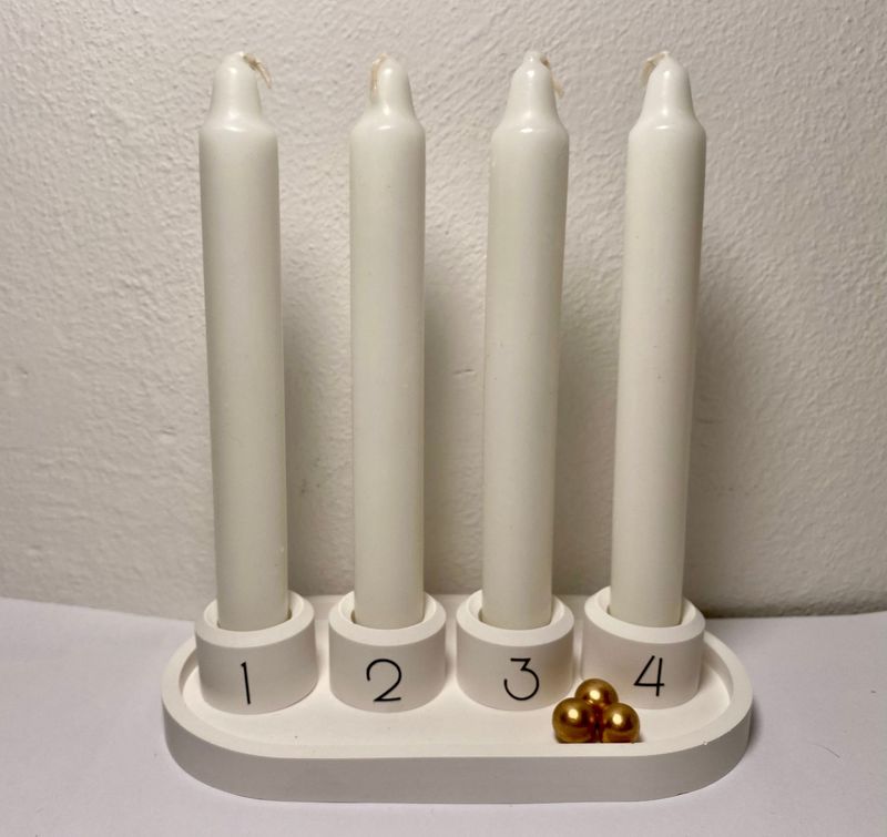 Tablett Adventskerzen Tablett Adventskerzen
