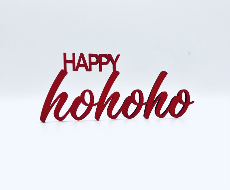 Schriftzug Schriftzug "HAPPY hohoho"