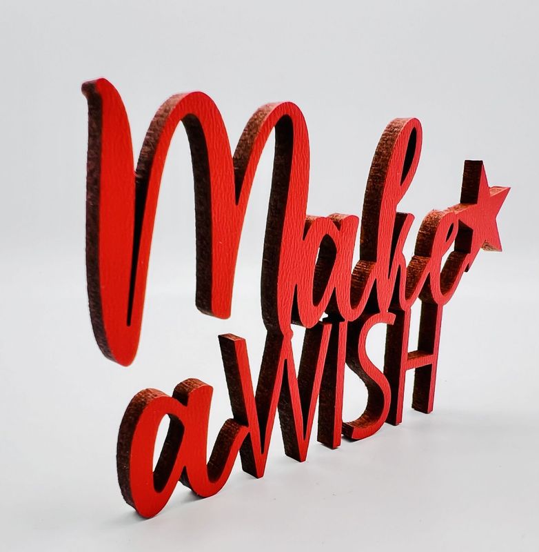 Schriftzug Schriftzug "Make a WISH"