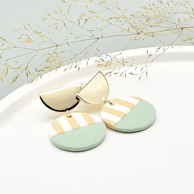 Ohrringe Ohrringe "Fusion" 18K vergoldet mint