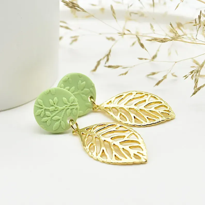 Ohrringe Ohrringe "Apfelblüte", 18K vergoldet