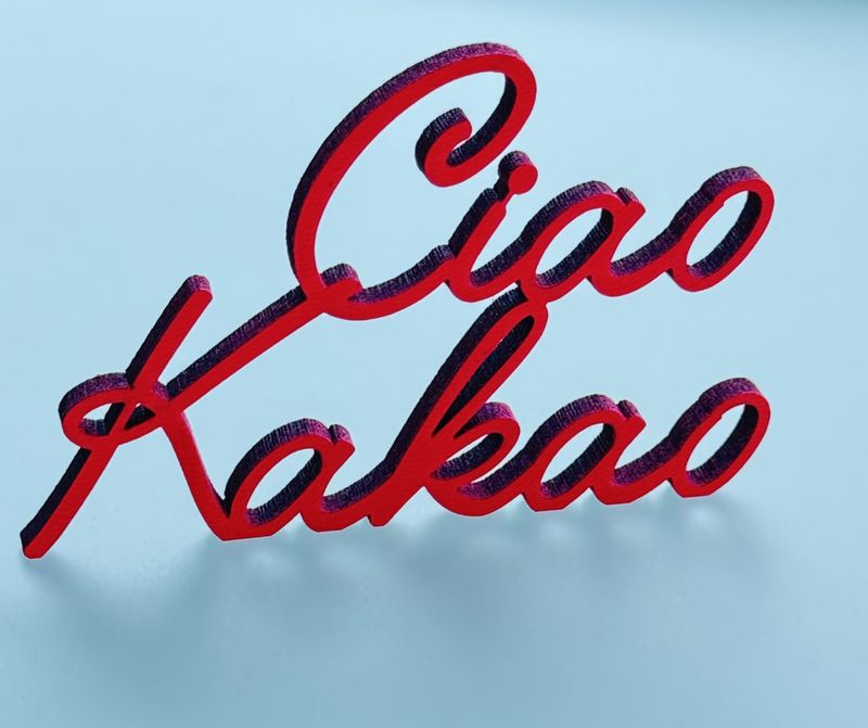 Schriftzug Schriftzug "Ciao Kakao"