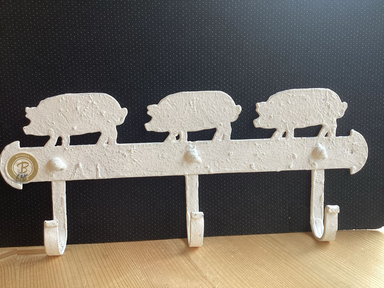 Tierleiste Haken weiß