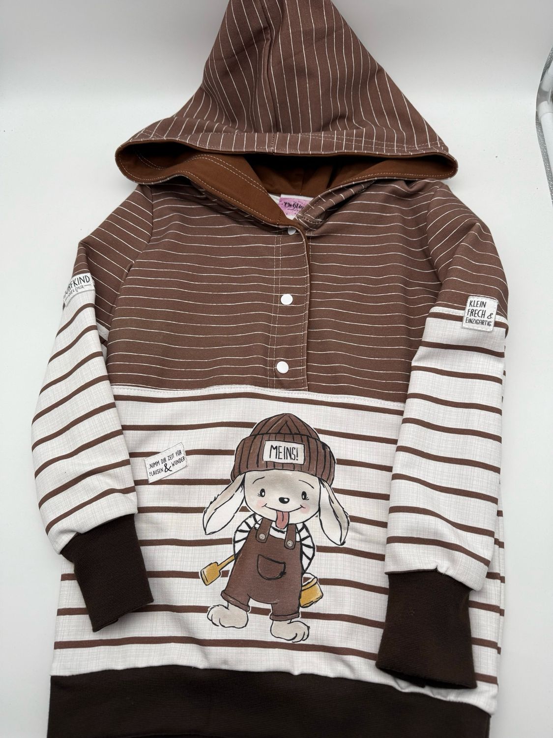 Zipfel Hoodie "Hase" Größe 98