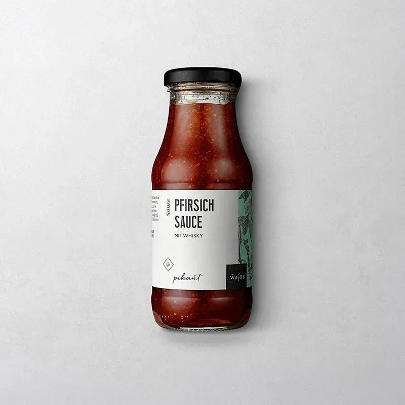 Pfirsich Sauce mit Whisky
