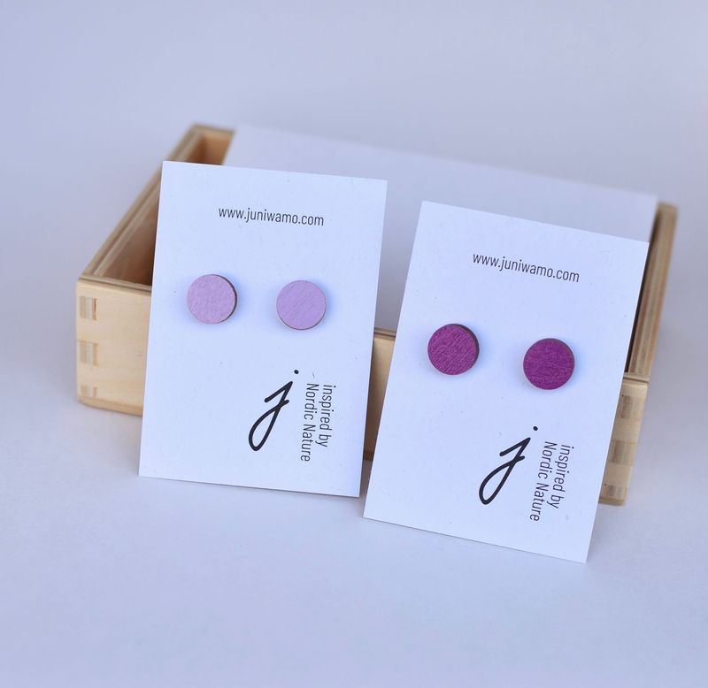 Ohrstecker Kreis, Beere Ohrstecker Kreis, Beere