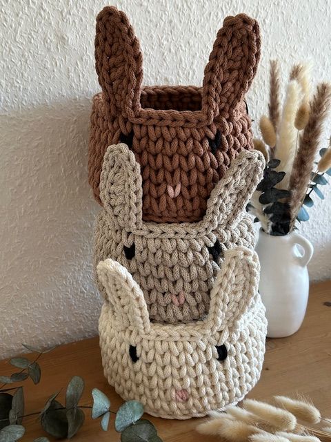 Hasenkörbchen mit Holzboden