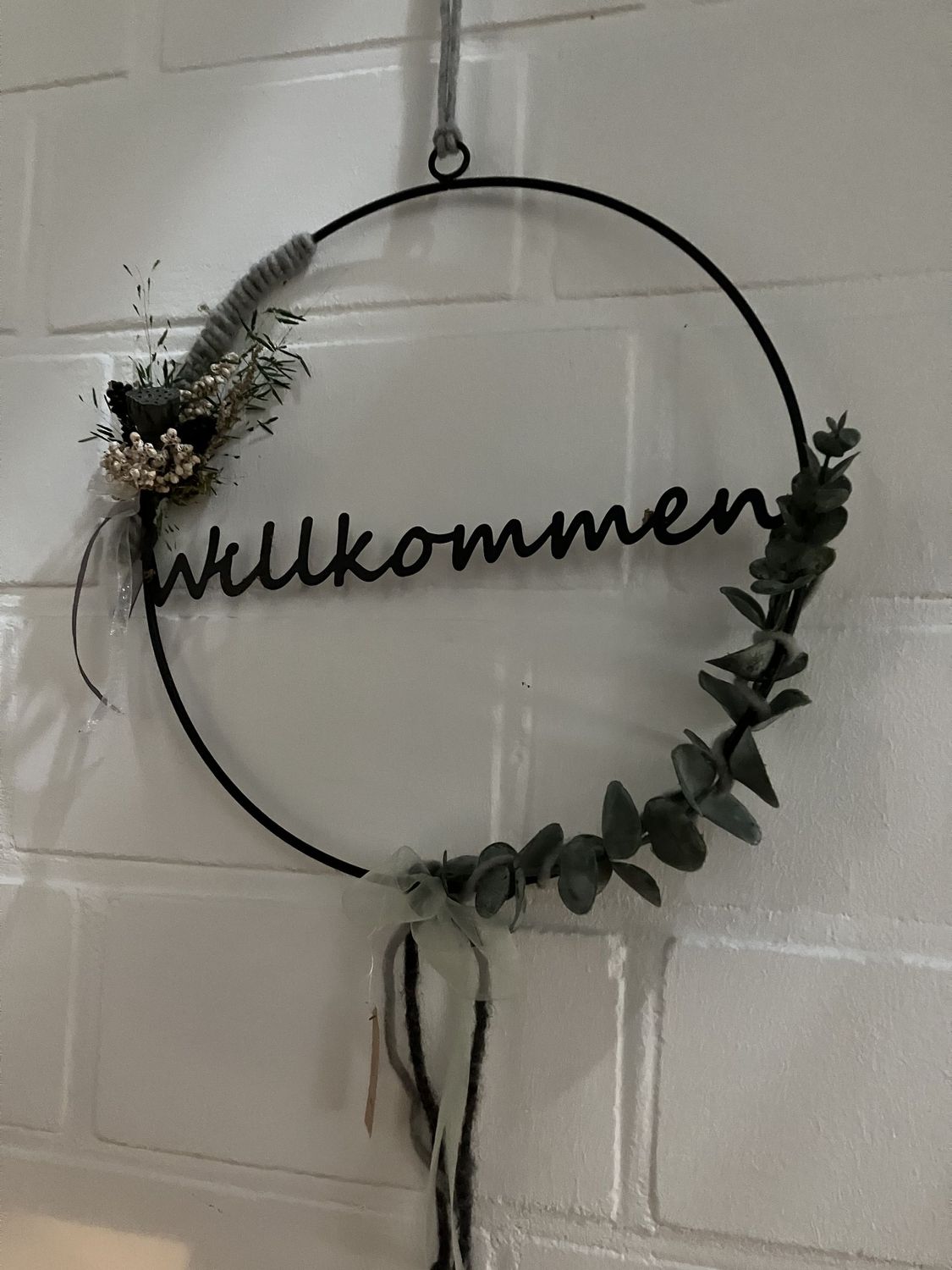 Metallring Willkommen