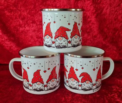 Emaille-Tasse Wichtel Emaille-Tasse Wichtel
