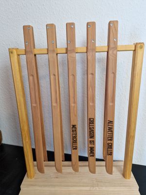 Grillzange mit Gravur - Allwetter Griller / Meistergriller / Grillsaison ist immer Grillzange mit Gravur - Allwetter Griller / Meistergriller / Grillsaison ist immer