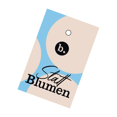 Statt Blumen - Geschenkanhänger Statt Blumen - Geschenkanhänger
