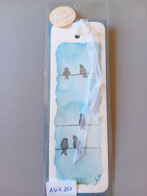 Lesezeichen Vögel Blau Lesezeichen Vögel Blau