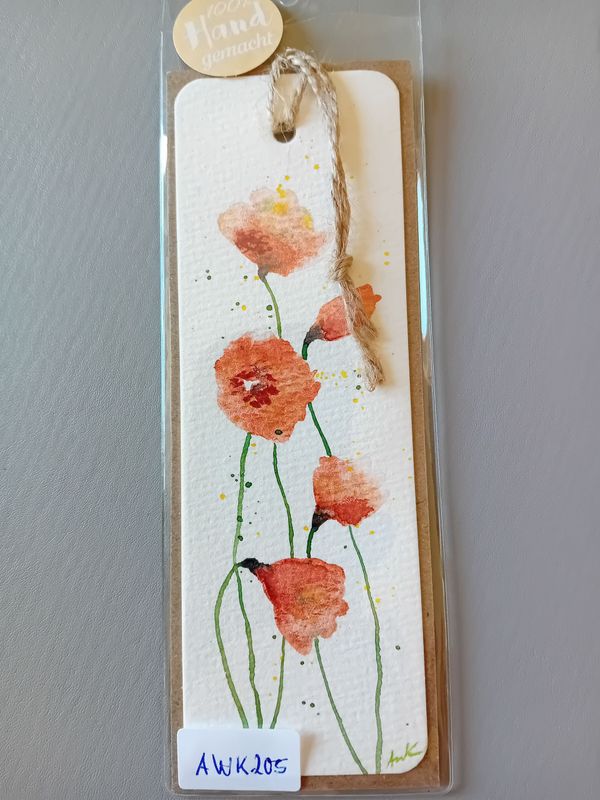 Lesezeichen Blumen Rot Orange Lesezeichen Blumen Rot Orange