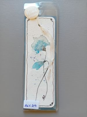 Lesezeichen Blumen Blau Lesezeichen Blumen Blau