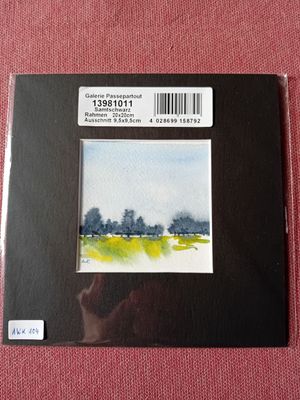 Aquarellbild Bäume Grün Aquarellbild Bäume Grün