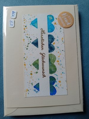 Grußkarte Blumen Herzlichen Glückwunsch Beige Grußkarte Blumen Herzlichen Glückwunsch Beige